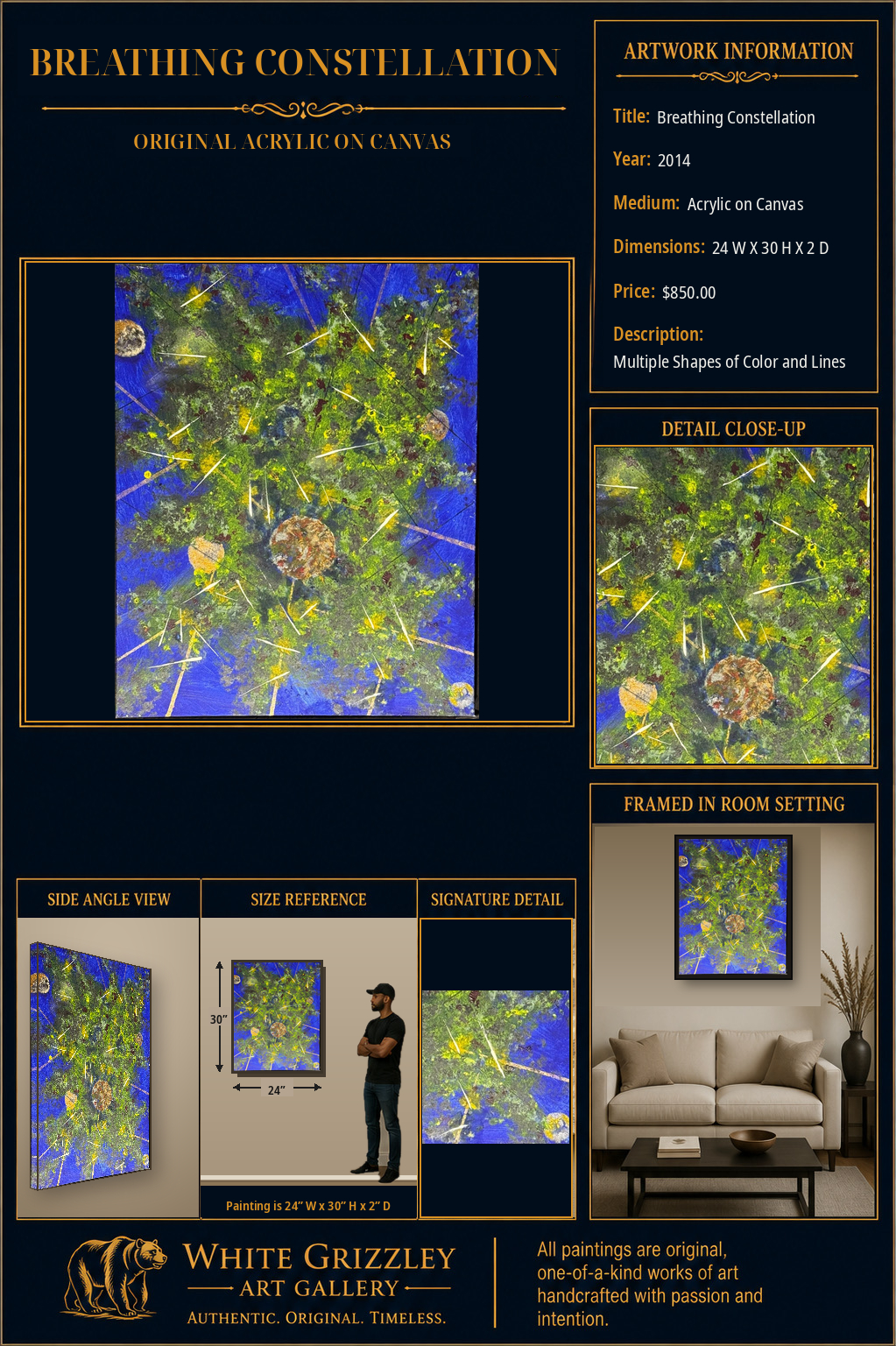 White Grizzley Art presentation for Breathing Constellation