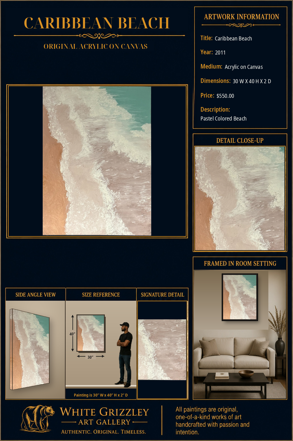 White Grizzley Art presentation for Caribbean Beach