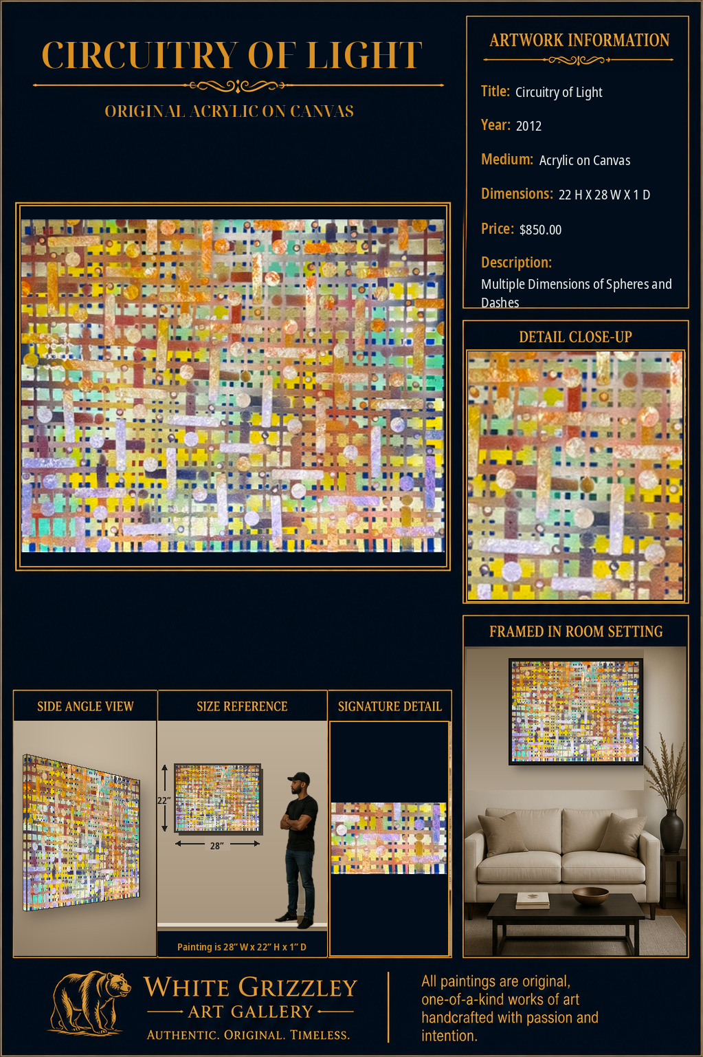 White Grizzley Art presentation for Circuitry of Light