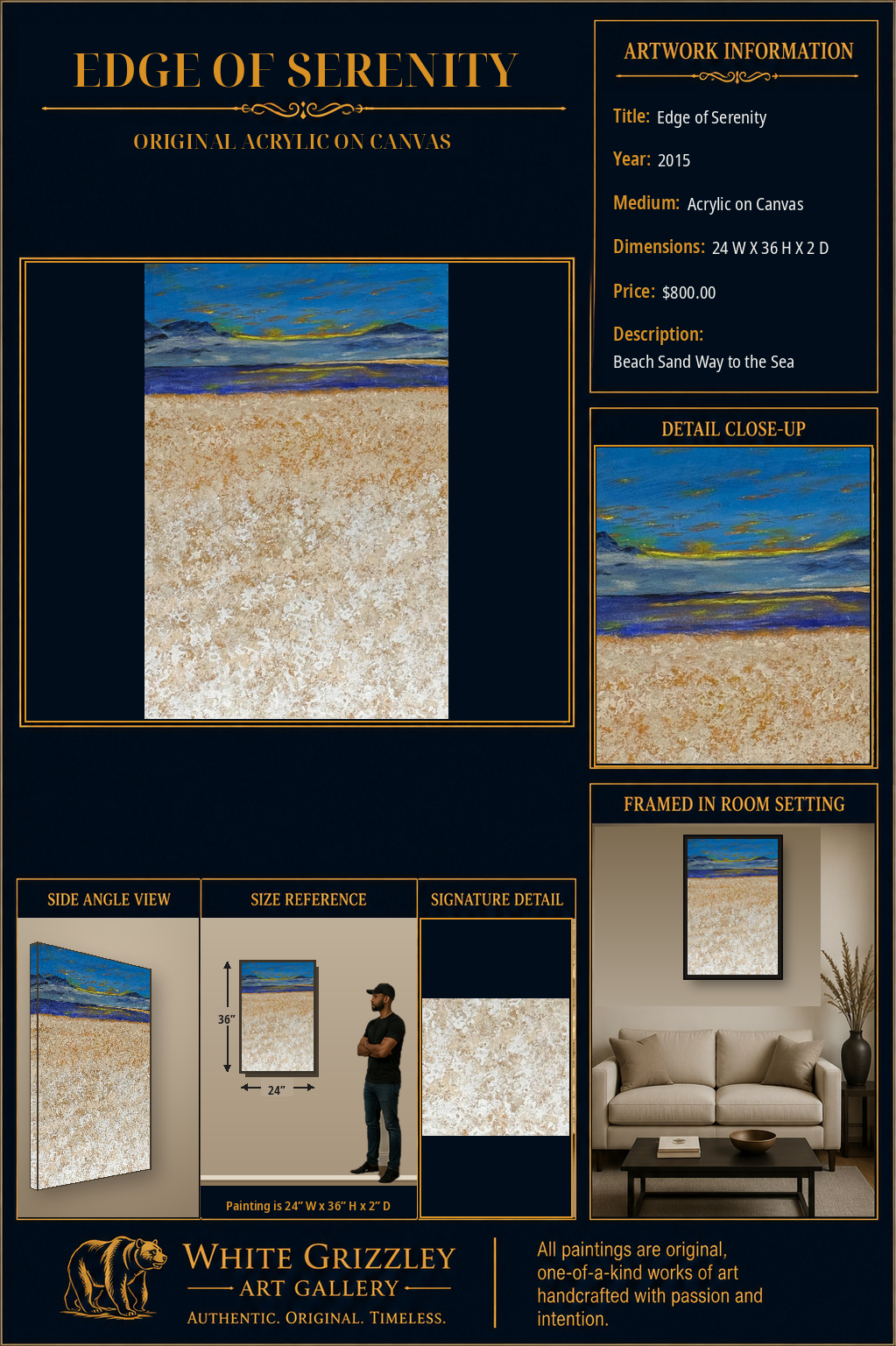 White Grizzley Art presentation for Edge of Serenity