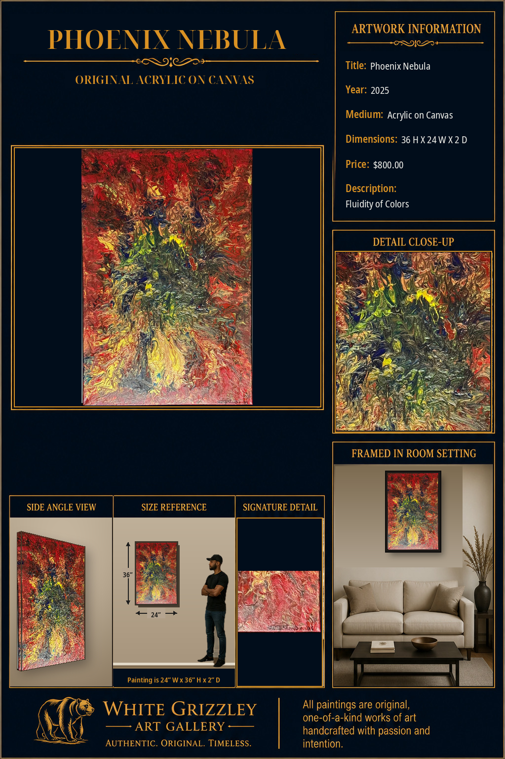 White Grizzley Art presentation for Phoenix Nebula