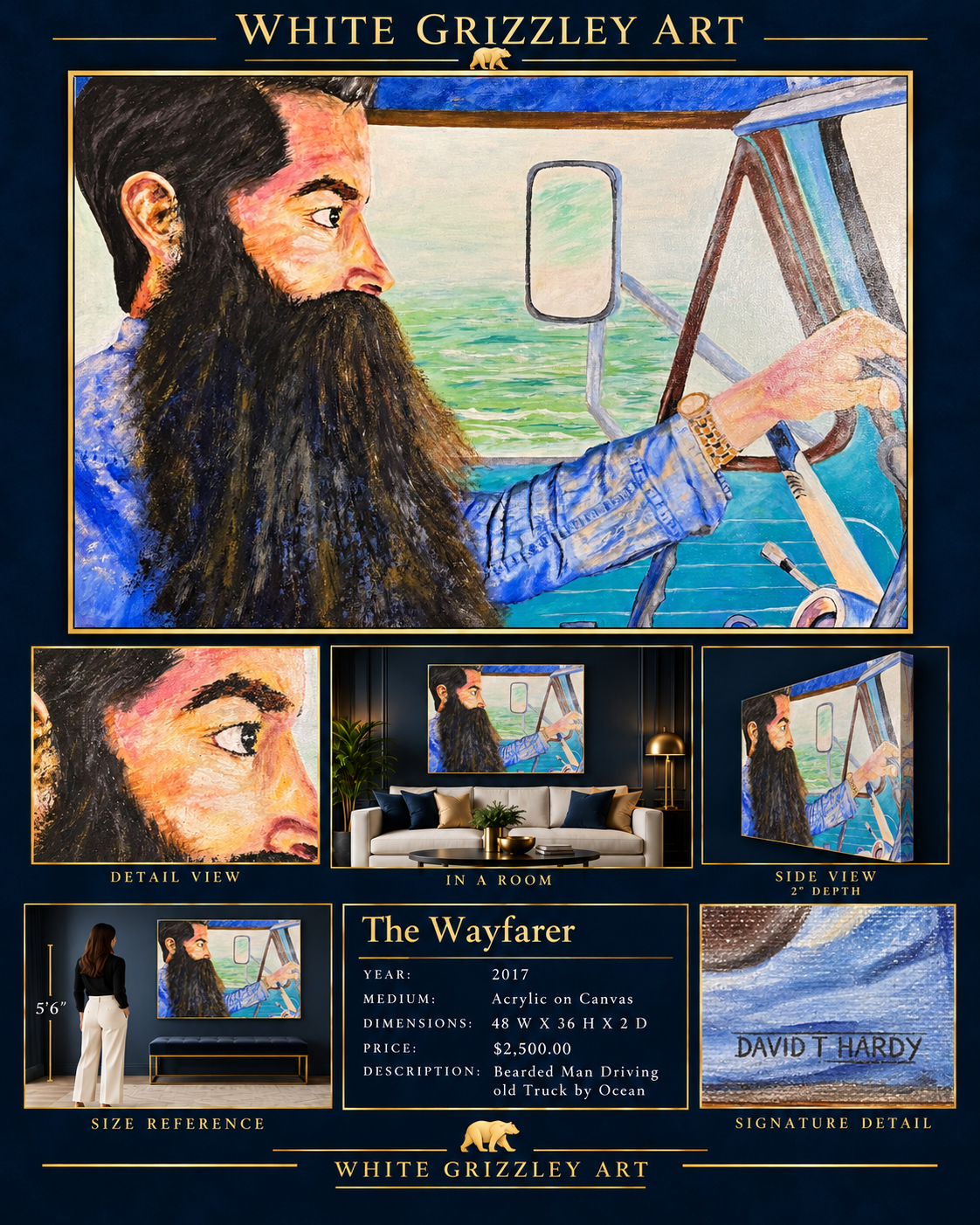 White Grizzley Art presentation for The Wayfarer